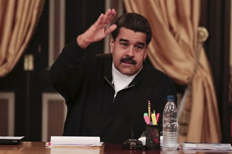 Nicolas Maduro po volbách.