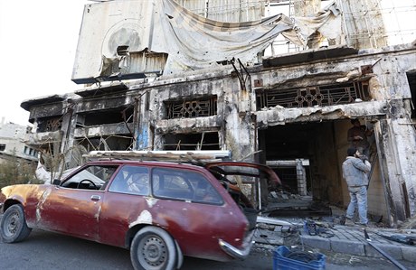 Válkou a atentáty zniené msto Homsu - ilustraní foto