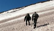 Przkum zatku cesty od Bethlemi Hut na Kazbek