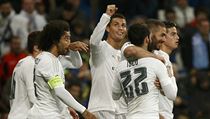 Cristiano Ronaldo (uprostřed) prožil další báječný gólový večer.