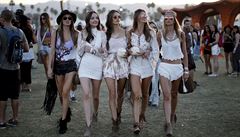 Modelky Victorias Secret na hudebním festivalu v Kalifornii.