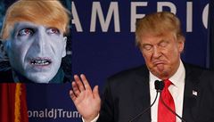 Vt zlo ne lord Voldemort. Do Trumpa se opela u i autorka Harryho Pottera Rowlingov