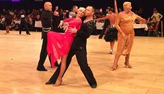 Tanení pár Martin Macoun - Jitka Boháová na MS amatér v Paíi.