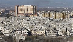 Budova nemocnice ve čtvrti Váir - poslední části Homsu, kterou ovládala...