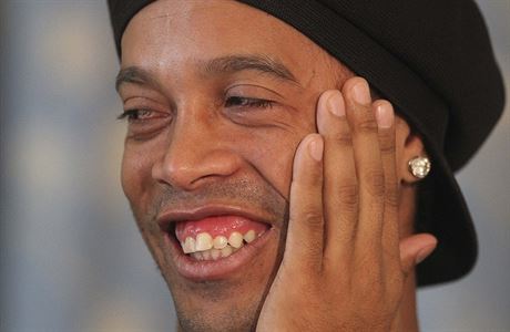 Brazilský fotbalista Ronaldinho.