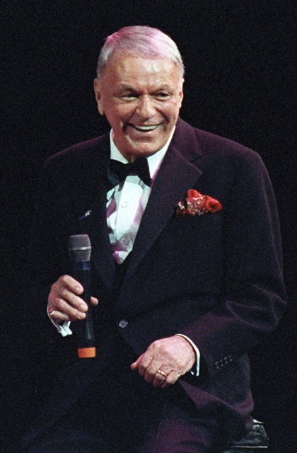 Frank Sinatra na snímku z roku 1990.
