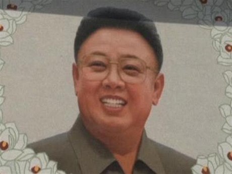 Kim ong-il na obí mozaice.