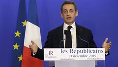 Nicolas Sarkozy, vdce Republikán mluví o výsledcích voleb