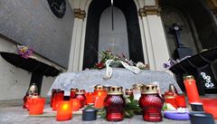 Hrob bývalého prezidenta Václava Havla na Vinohradském hbitov v Praze