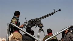 Jemenské íitské milice Húthi.