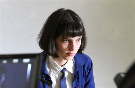 Michalina Olszaska pi natáení filmu Já, Olga Hepnarová.