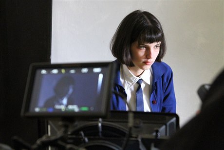 Michalina Olszaska pi natáení filmu Já, Olga Hepnarová.