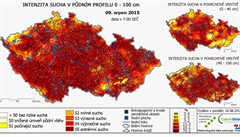 Kritický měsíc - takhle vypadal „model sucha“ v Česku na začátku srpna 2015