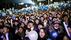 Jihokorejci v Soulu vítají nový rok