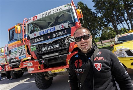 Aleš Loprais před startem Dakar Rallye 2015.
