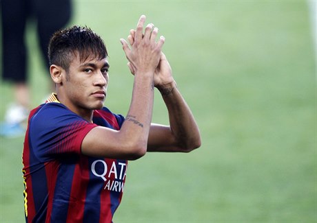 Útoník Barcelony Neymar - ilustraní foto.