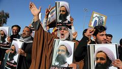 Proti poprav íitského duchovního Nimra Bákira Nimra protestovali i irátí...