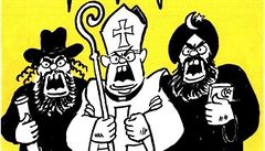 Jedna z obálek asopisu Charlie Hebdo.