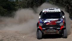 Boris Garafulic na svém vozu Mini na Rallye Dakar