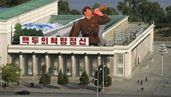Námstí Kim Il-songa v Pchjongjangu.