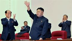 Kim ong-un na tvrtém sjezdu Korejské strany práce v Pchjongjangu (archivní...