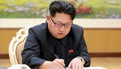 Severokorejská televize 6. 1. 2016 odvysílala zábry na rozkaz podepsaný...