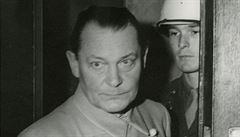 Hermann Göring pi Norimberském procesu na podzim roku 1945.