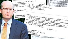 Kauza premira Sobotky: A odeslan e-maily ukou, jak mysl