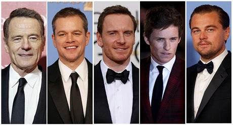 Bryan Cranston, Matt Damon, Michael Fassbender, Eddie Redmayne a Leonardo...