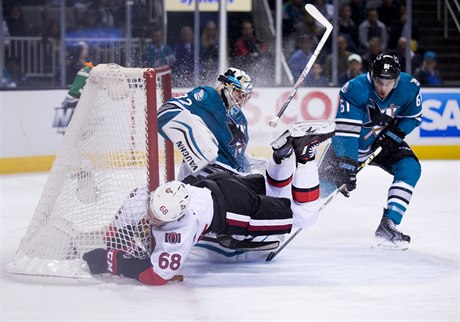 Zápas Ottawa Senators proti San Jose Sharks.