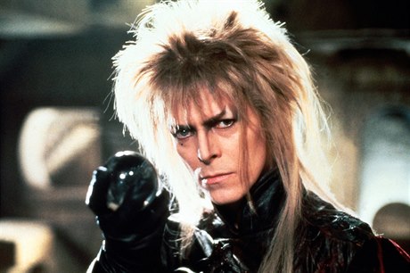 David Bowie ve filmu Labyrint (1986).