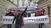 V Praze se v sobotu protestuje proti norskmu adu Barnevernet.