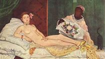 Edouard Manet: Olympia (1963, poprv vystaveno 1856).