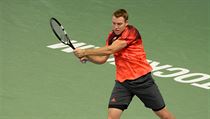 Returnujc Amerian Jack Sock.