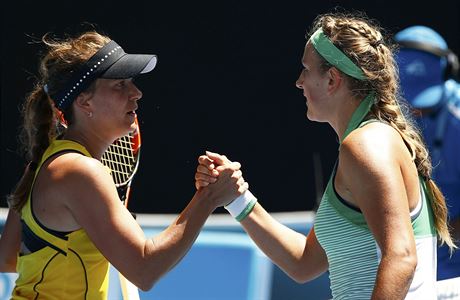 Barbora Strcov na Australian Open podlehla Blorusce Viktorii Azarenkov.