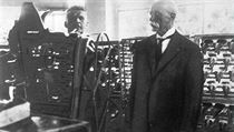 Prezident Tom Gariggue Masaryk v roce 1928 navtvil Tome Bau ve Zln.