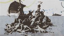Banksy již několikrát za poslední dobu upozorňoval na situaci v uprchlickém...