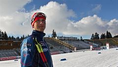 Spokojený trenér ženské biatlonové reprezentace Ondřej Rybář při tréninku v...