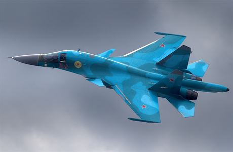Ruský stíhací letoun Su-34.