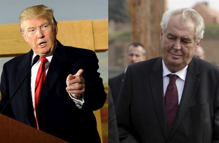 Prezident Zeman si v zahranií vyslouil pirovnání k Donaldu Trumpovi.