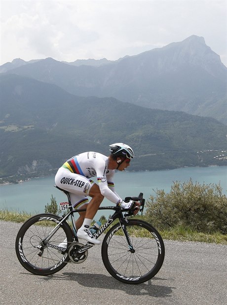 Německý cyklista Tony Martin ze stáje Omega Pharma-QuickStep