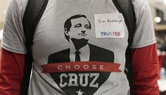 Podporovatelé republikánského kandidáta Teda Cruze.