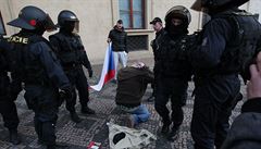 Policie bhem demonstrací zajistila dohromady 13 lidí.