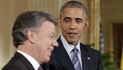 Partnery ve vlce i v mru, slbil Obama prezidentu Kolumbie