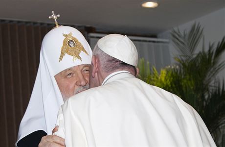 Pape Frantiek a patriarcha Kirill.