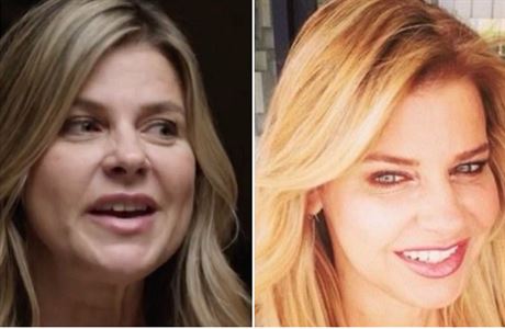 Hereka Amy Lindsay na kombinovaném snímku z Cruzova spotu (vlevo) a své...