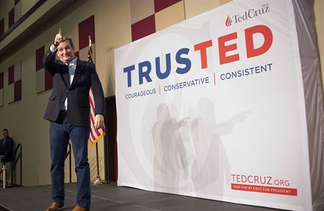 Trusted - slogan Cruzovy kampan se skld z vzvy Trust Ted (v Tedovi) a...