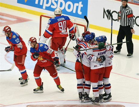 Češi se radují z výhry nad Rusy už popáté v řadě.