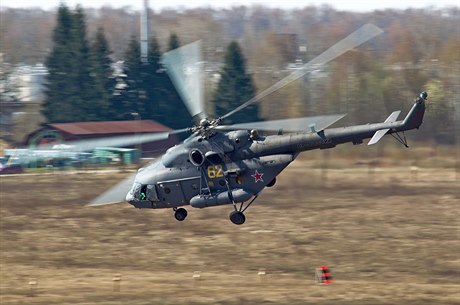 Vrtulník Mi-8 ruského letectva.