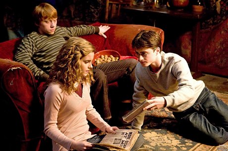 Harry Potter a Princ dvojí krve. Ti hlavní hrdinové v podání Daniela...